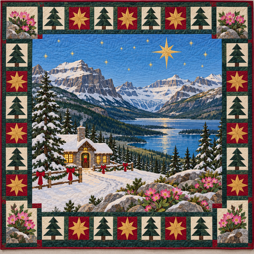 Bitterroot Big Sky Christmas Eve TD271026126 Quilt Blanket — original design