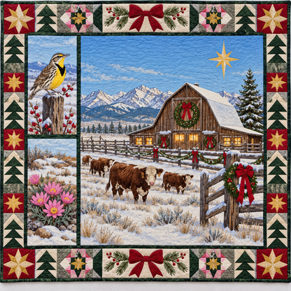 Ranch Horizon Christmas Homecoming TD271026129 Quilt Blanket — original design