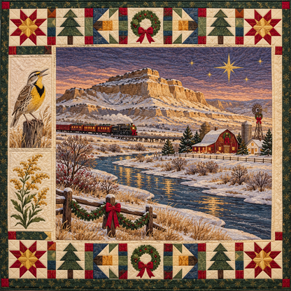 Platte Passage Christmas Homecoming TD271026134 Quilt Blanket — original design