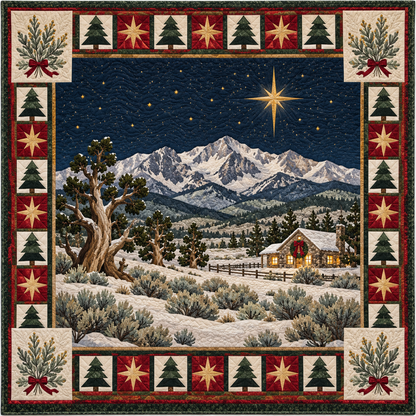 Sagebrush Starlight Christmas Eve TD271026136 Quilt Blanket — original design