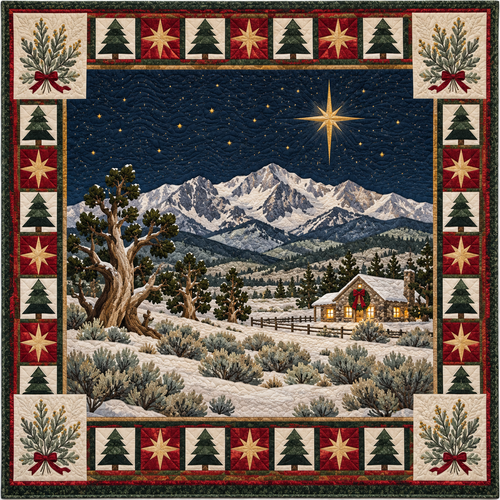 Sagebrush Starlight Christmas Eve TD271026136 Quilt Blanket — original design