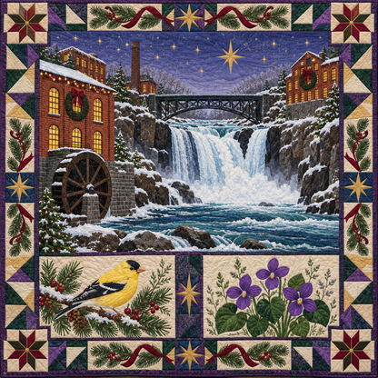 Paterson Waterwheel Rhythm Christmas Homecoming TD271026149 Quilt Blanket — original design