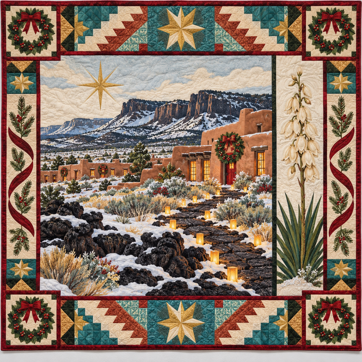 Enchanted Pathways Christmas Homecoming TD271026154 Quilt Blanket — original design