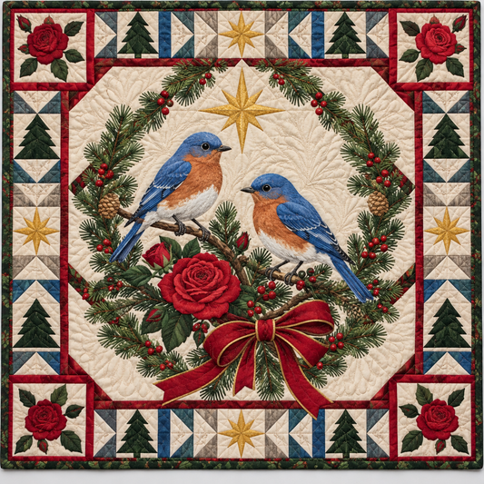 Bluebird Hudson Christmas Star TD271026158 Quilt Blanket — original design