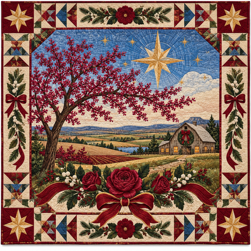 Redbud and Labor Christmas Homecoming TD271026179 Quilt Blanket — original design