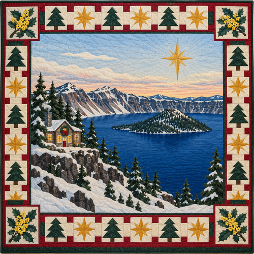 Oregon Grape Caldera Christmas Eve TD271026181 Quilt Blanket — original design