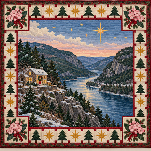 Laurel Ridgework Christmas Eve TD271026186 Quilt Blanket — original design