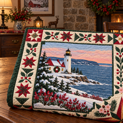 Pennsylvania Christmas Windows TD271026190 Quilt Blanket — folded mockup