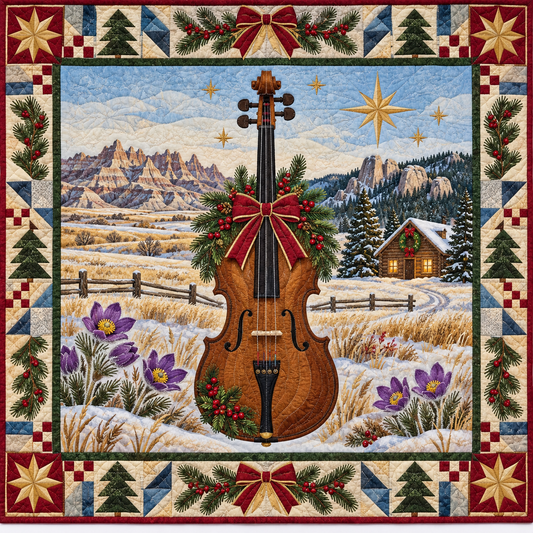 Prairie Fiddle Christmas Homecoming TD271026204 Quilt Blanket — original design
