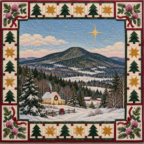 Clover Woodland Hearth Christmas Eve TD271026221 Quilt Blanket — original design