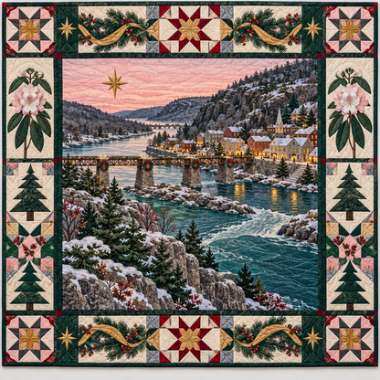 Confluence Hearth Christmas Homecoming TD271026239 Quilt Blanket — original design