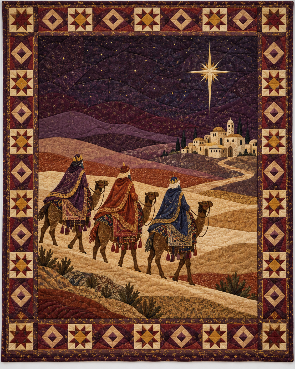 Journey of the Magi Quilt Blanket