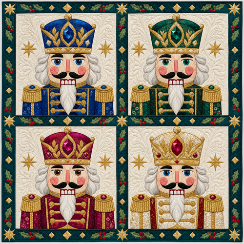 Nutcracker Jewel Sampler Quilt Blanket