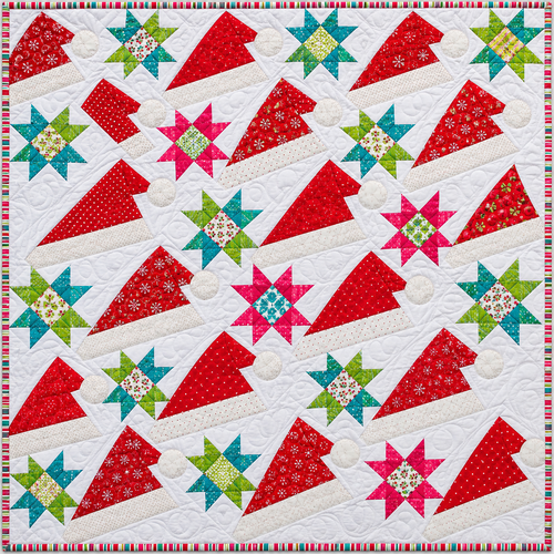 Santa Kite Stars Quilt Blanket