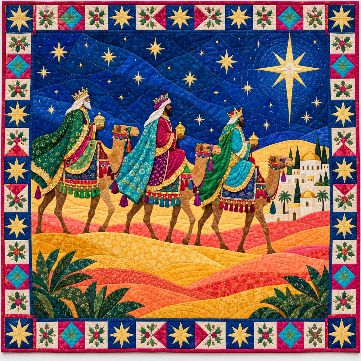 Magi Jewel Caravan Quilt Blanket