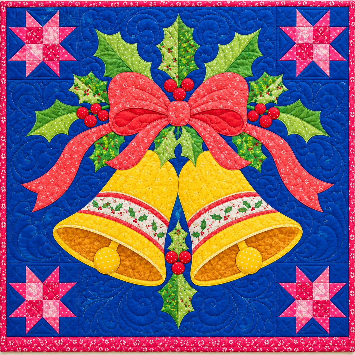 Christmas Bells Sunshine Quilt Blanket