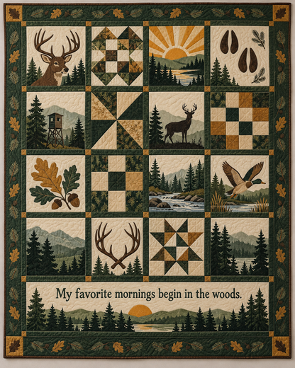 Woodland Daybreak TD281026001 Quilt Blanket — original