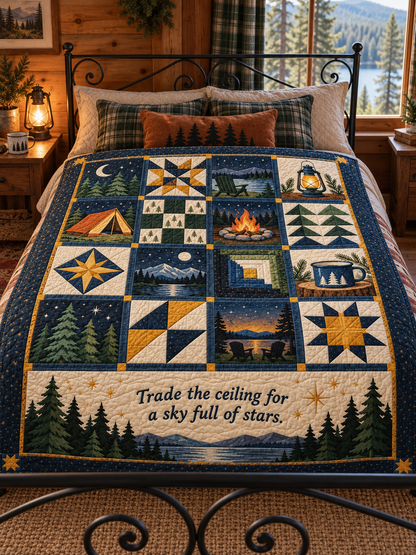Emberlight Camp TD281026002 Quilt Blanket — bed