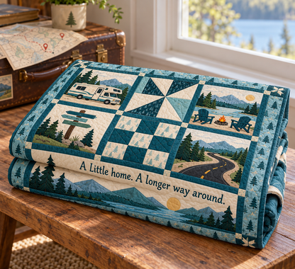 Wandering Horizons TD281026003 Quilt Blanket — folded