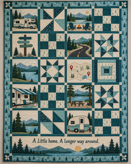 Wandering Horizons TD281026003 Quilt Blanket — original