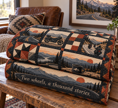 Open Road Reverie TD281026004 Quilt Blanket — folded