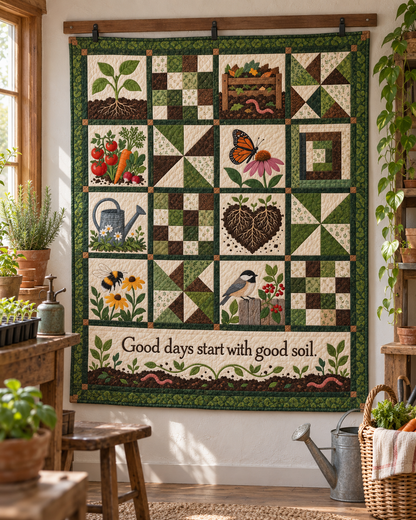 Roots of Tomorrow TD281026008 Quilt Blanket — hanging