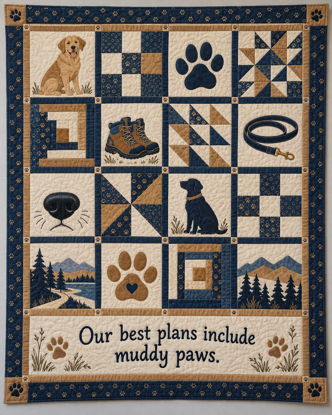 Faithful Footsteps TD281026012 Quilt Blanket — original