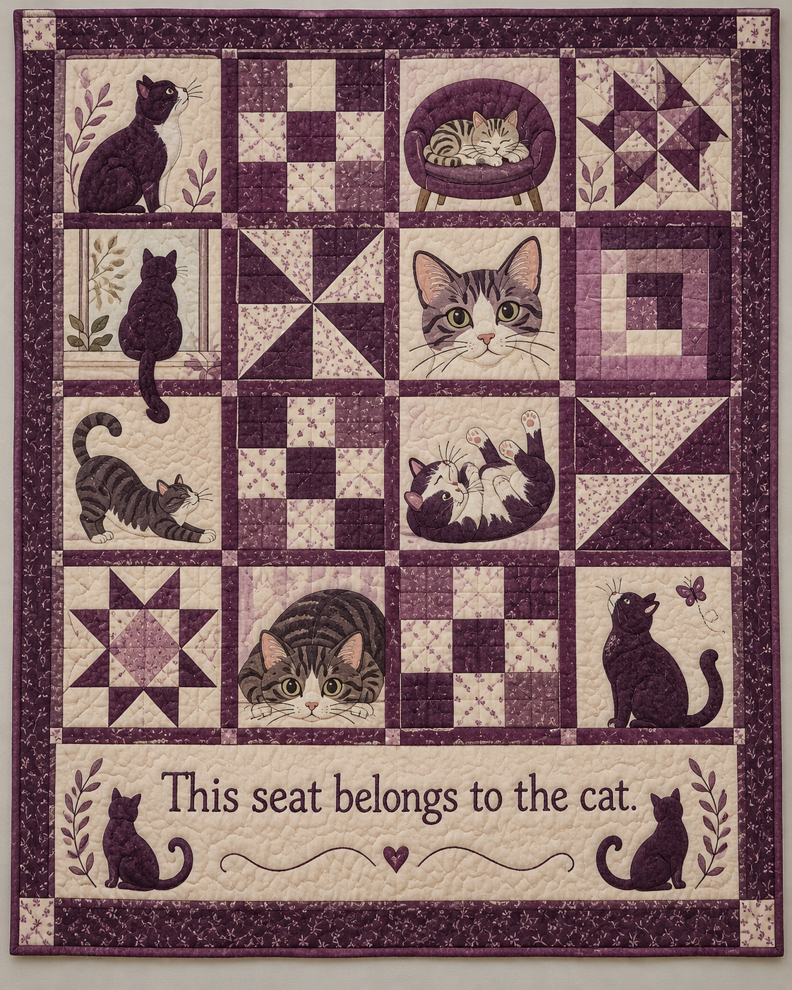 Purrfect Twilight TD281026013 Quilt Blanket — original