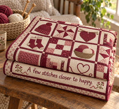 Loops of Comfort TD281026014 Quilt Blanket — folded