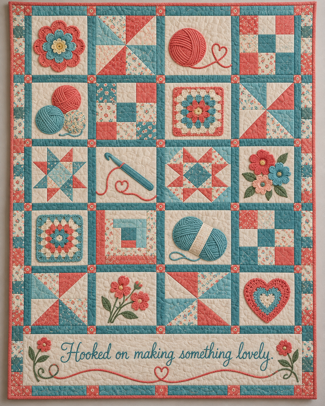Hooked on Color TD281026015 Quilt Blanket — original