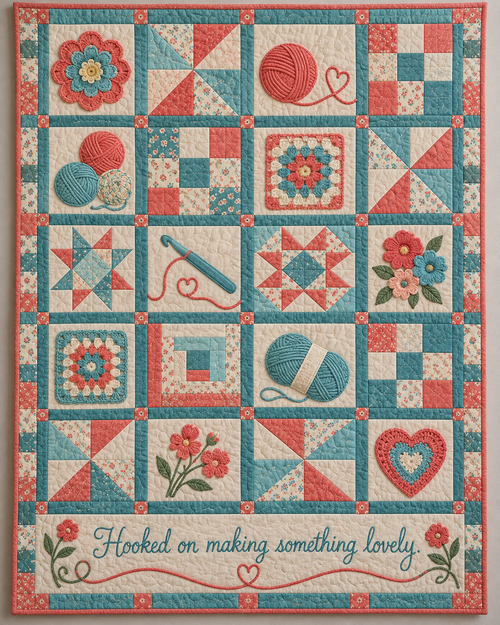Hooked on Color TD281026015 Quilt Blanket — original