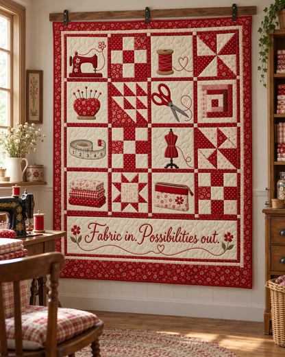 Stitch by Stitch TD281026016 Quilt Blanket — hanging