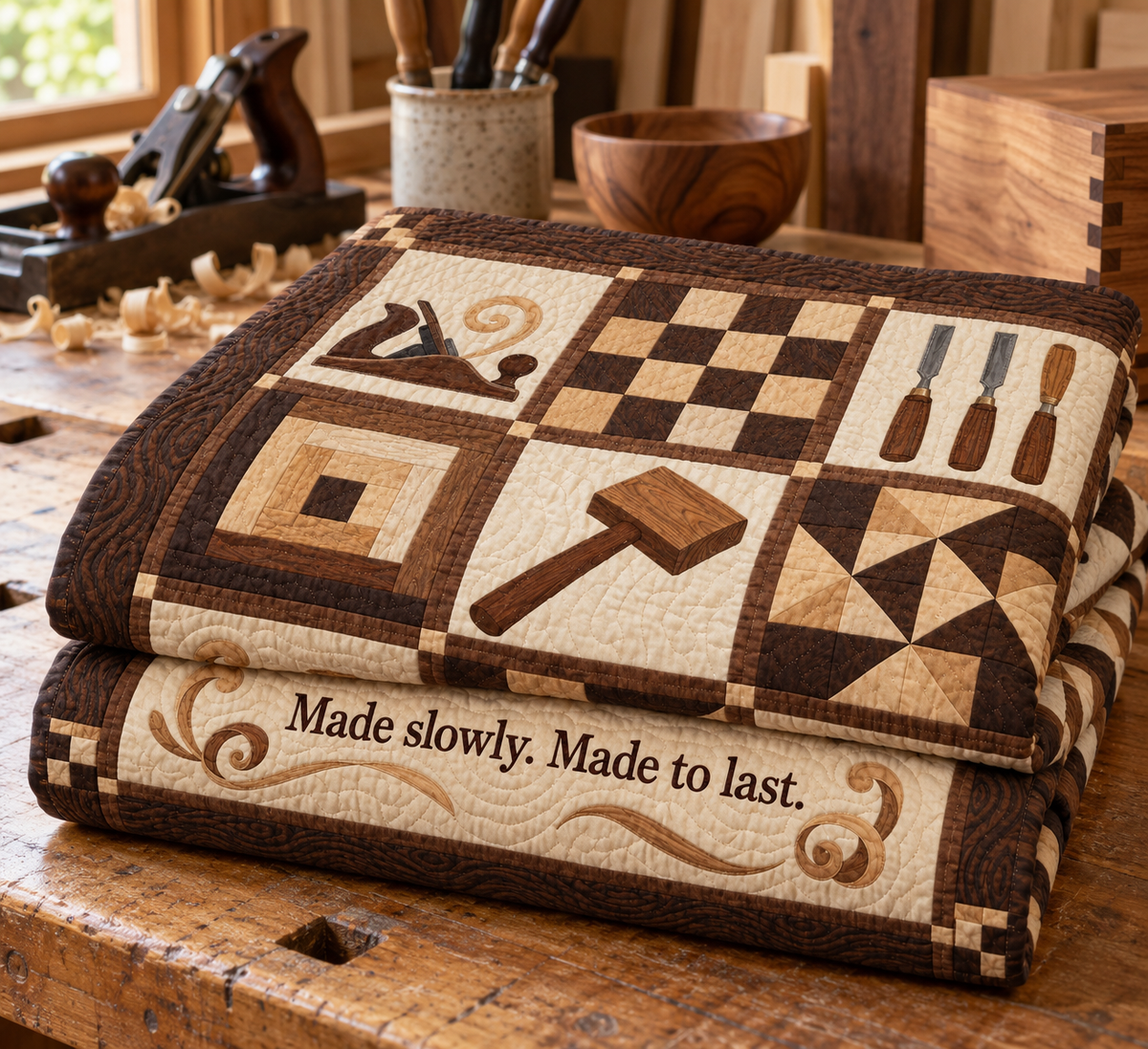 Grain & Craft TD281026019 Quilt Blanket — folded