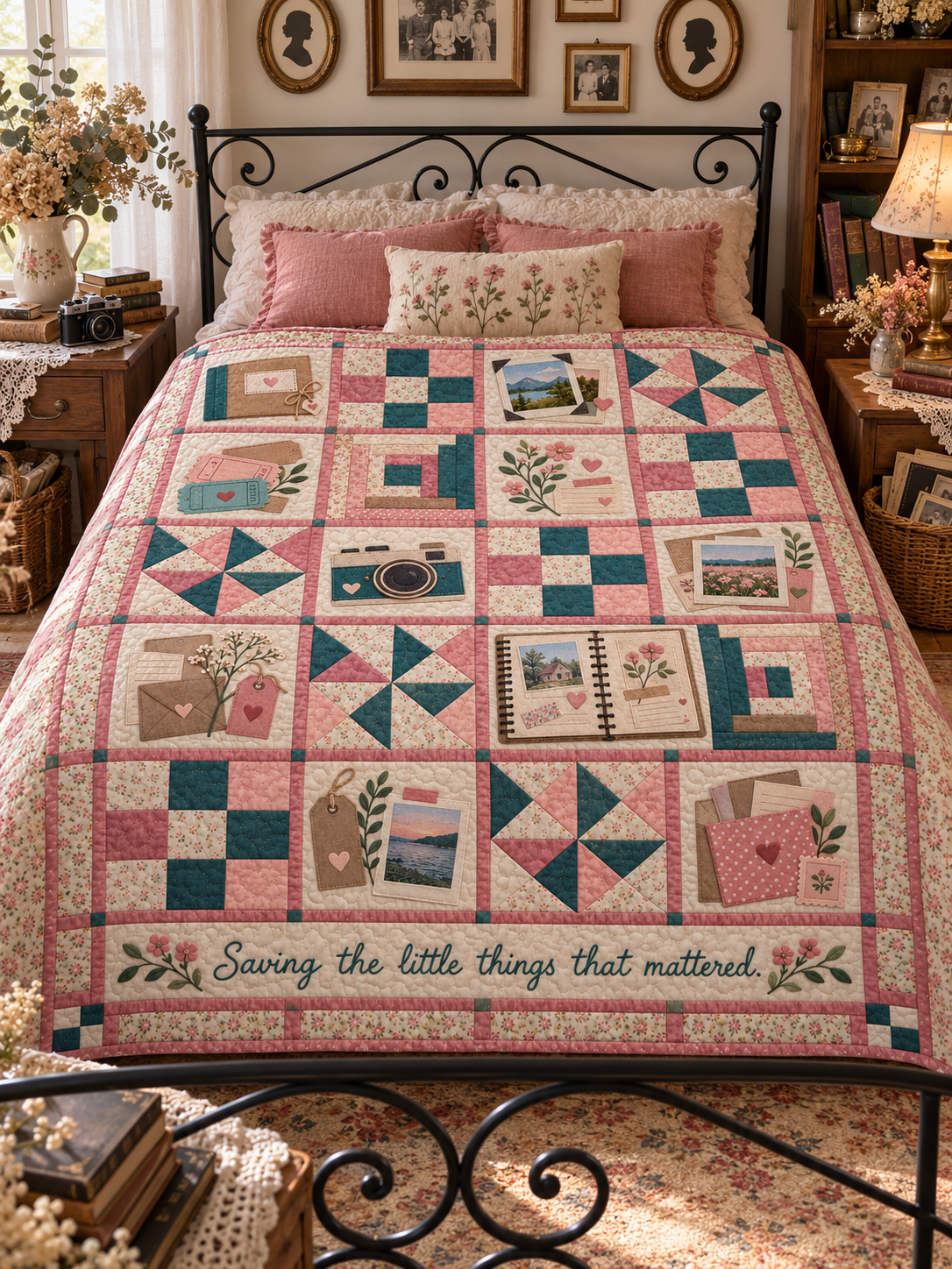 Little Things Remembered TD281026021 Quilt Blanket — bed