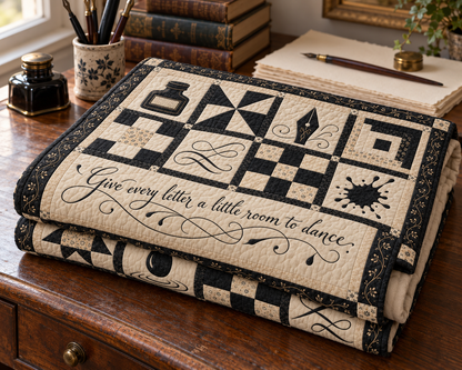 Ink in Motion TD281026023 Quilt Blanket — folded