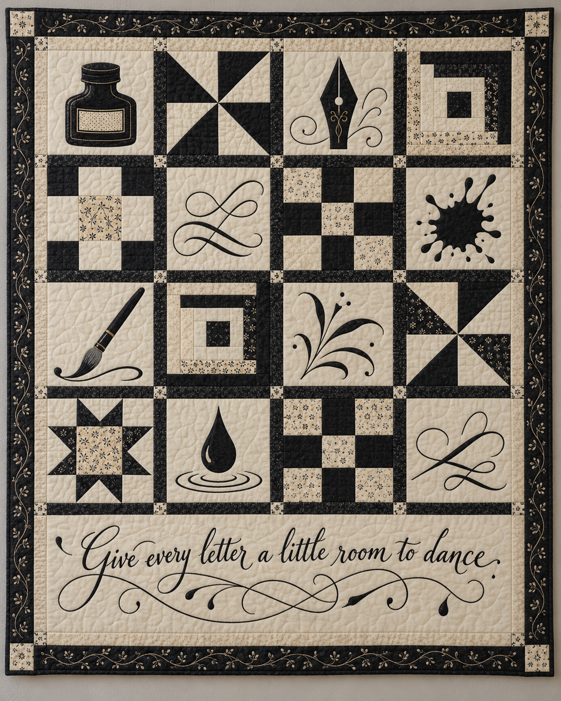 Ink in Motion TD281026023 Quilt Blanket — original