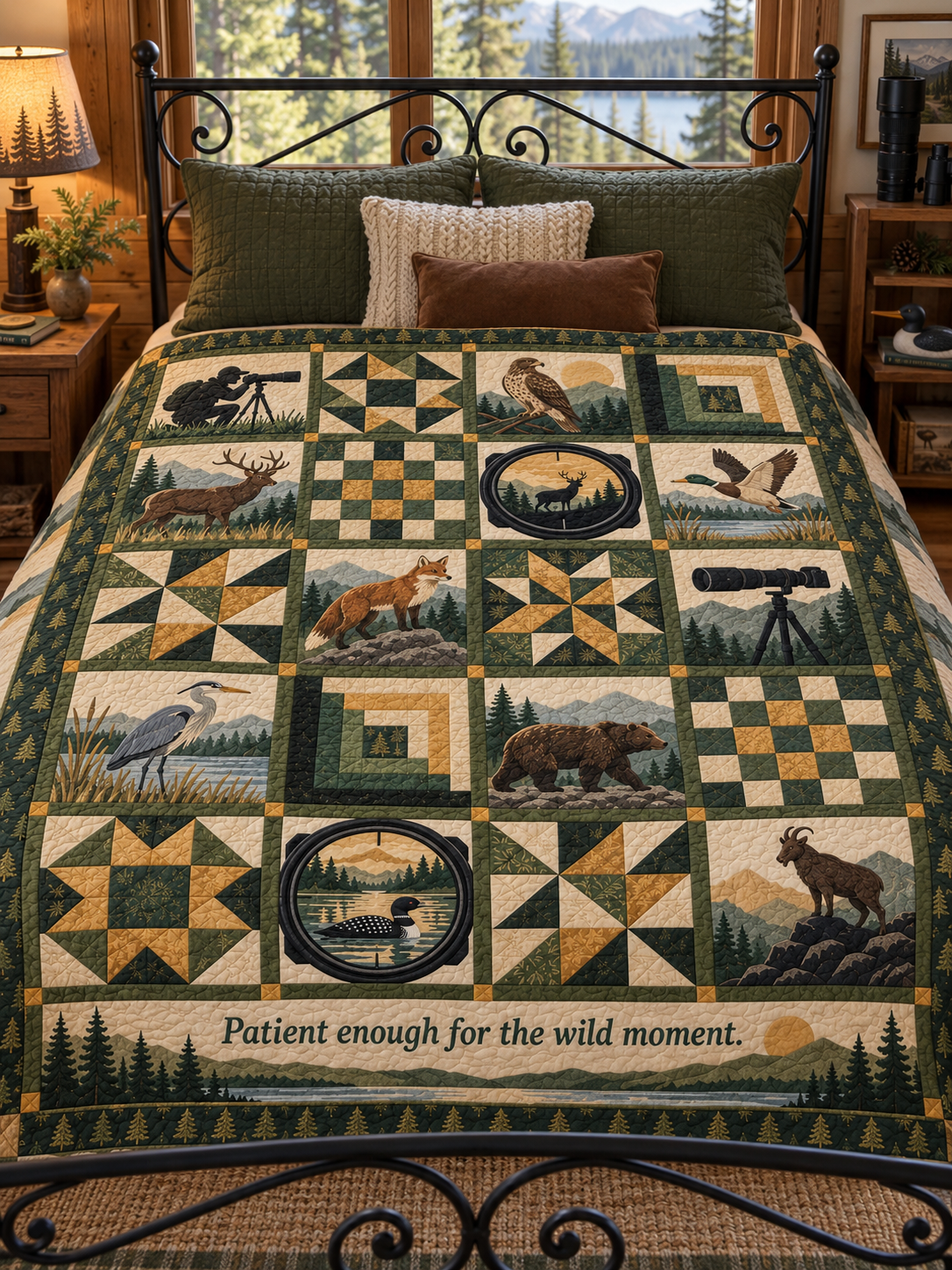 Wild Moment TD281026028 Quilt Blanket — bed