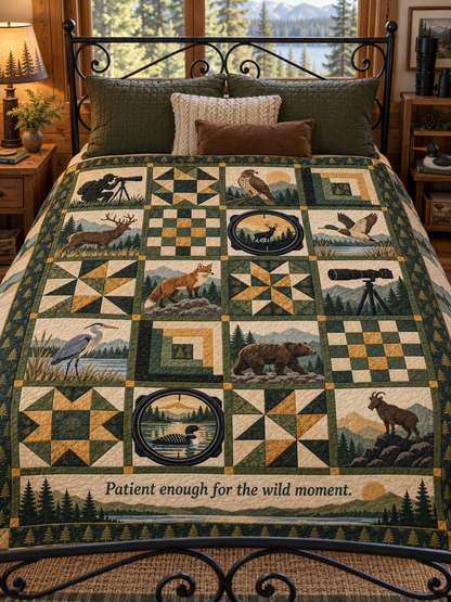 Wild Moment TD281026028 Quilt Blanket — bed