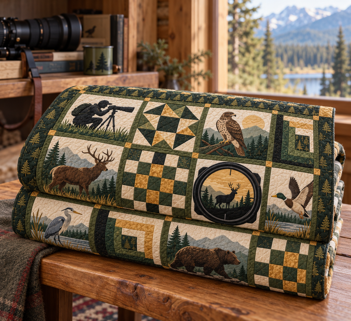 Wild Moment TD281026028 Quilt Blanket — folded