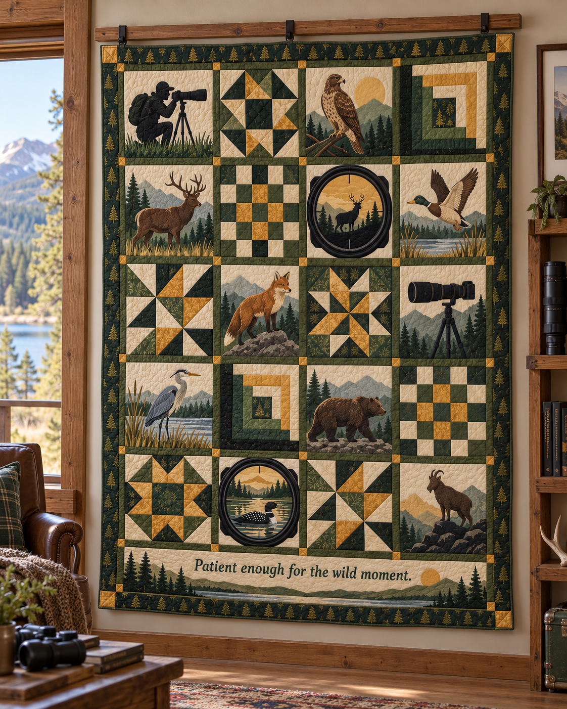 Wild Moment TD281026028 Quilt Blanket — hanging