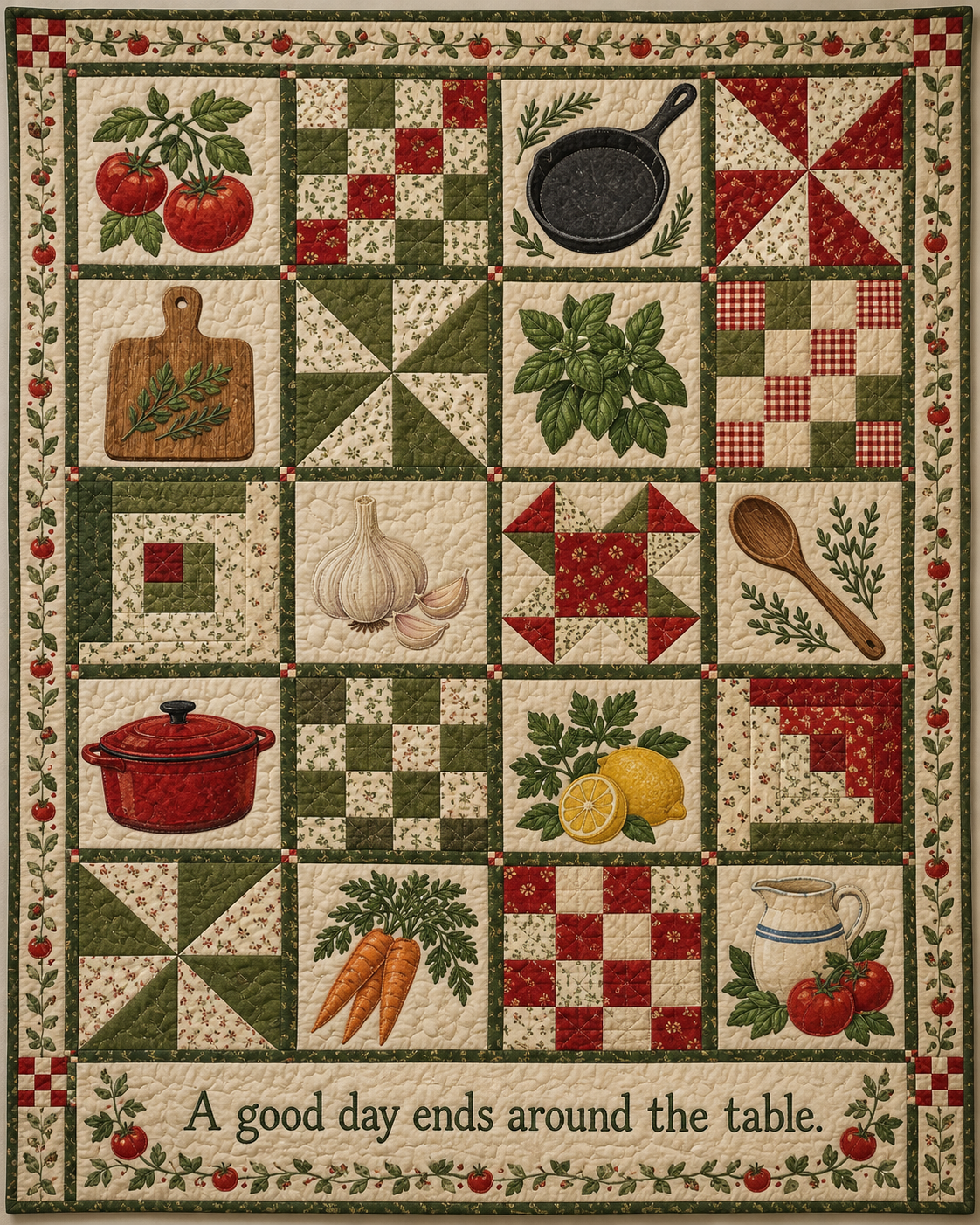 Around Our Table TD281026029 Quilt Blanket — original