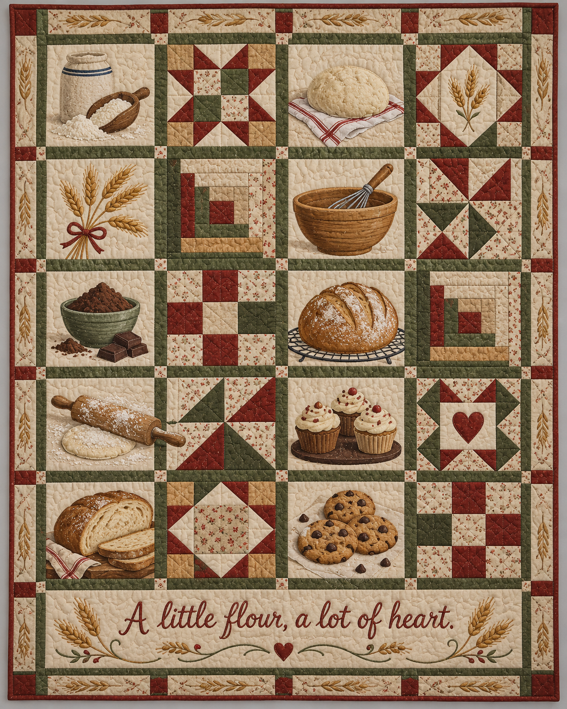 Flour & Heart TD281026030 Quilt Blanket — original