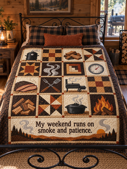 Smoke & Patience TD281026032 Quilt Blanket — bed