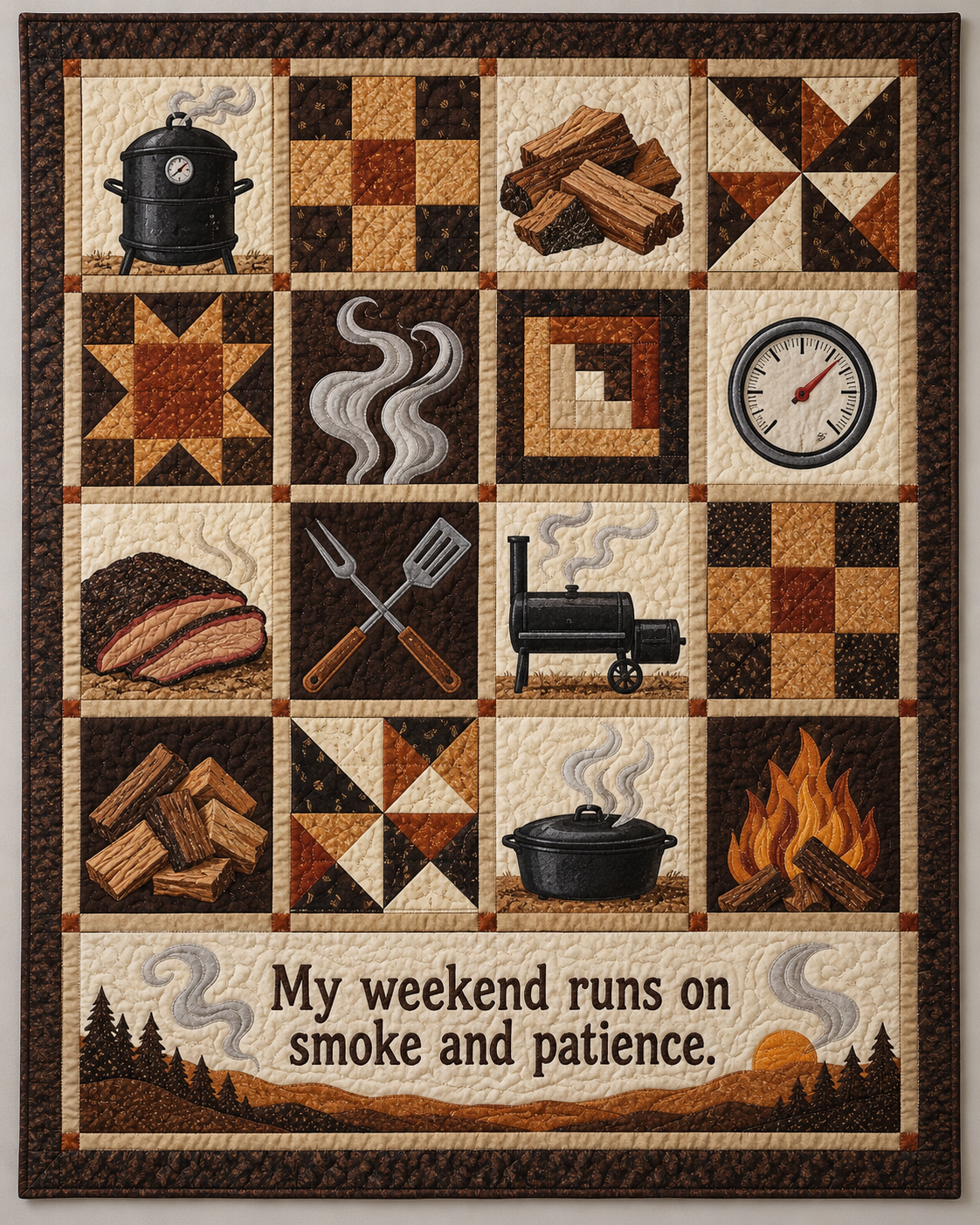 Smoke & Patience TD281026032 Quilt Blanket — original