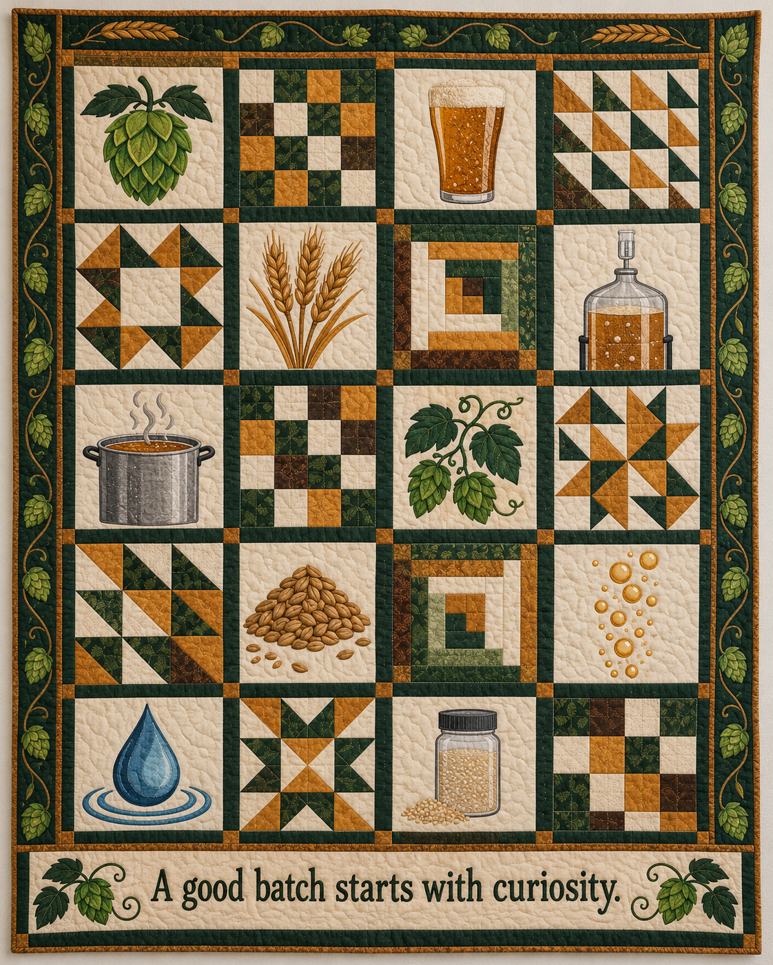Hops & Curiosity TD281026035 Quilt Blanket — original