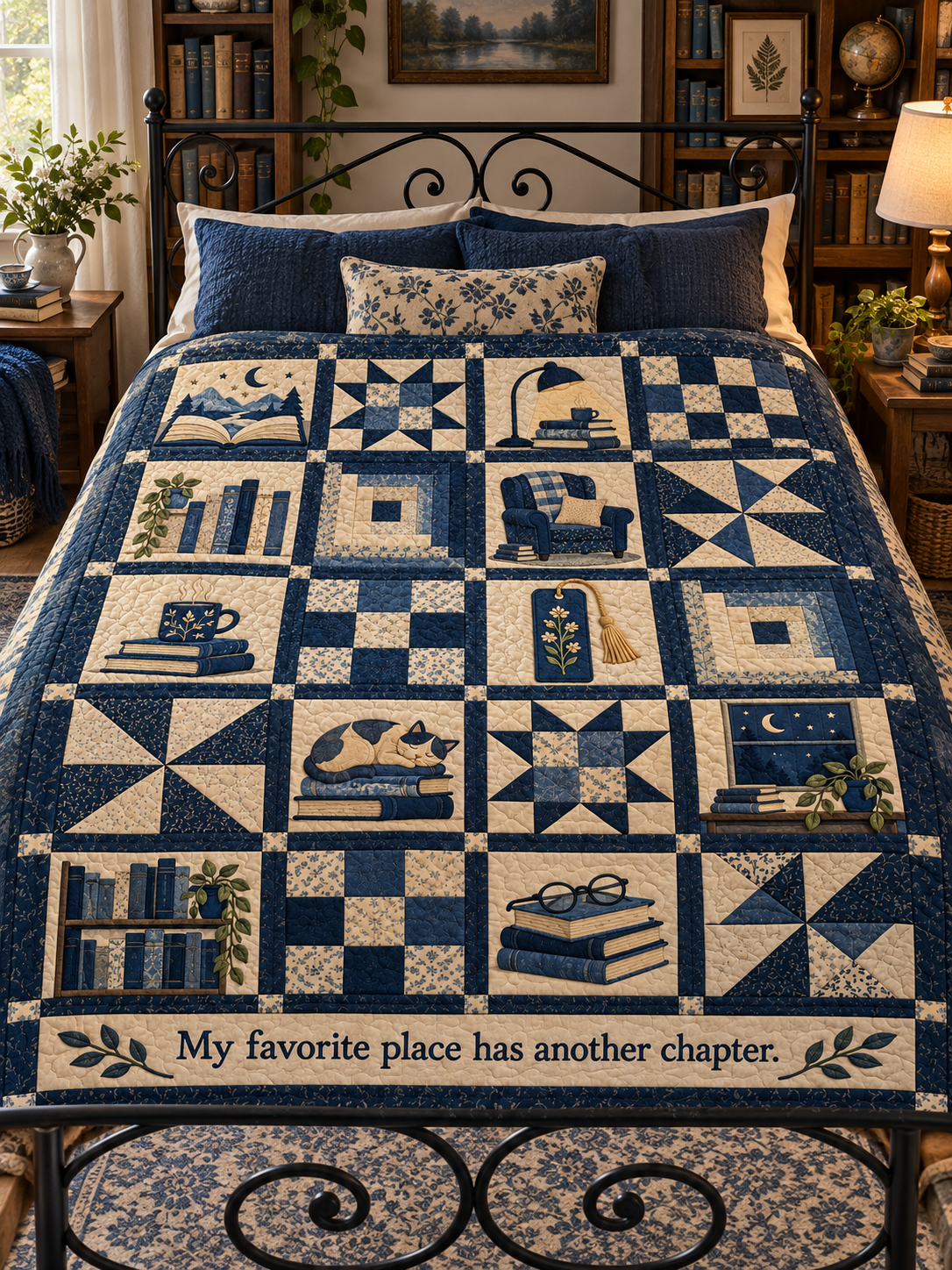 Another Chapter TD281026036 Quilt Blanket — bed