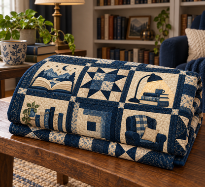 Another Chapter TD281026036 Quilt Blanket — folded