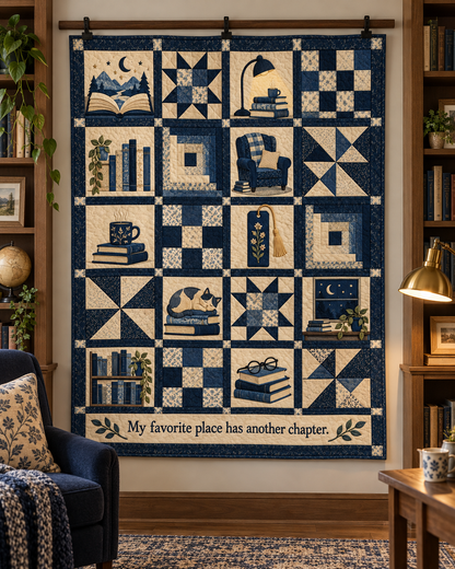 Another Chapter TD281026036 Quilt Blanket — hanging