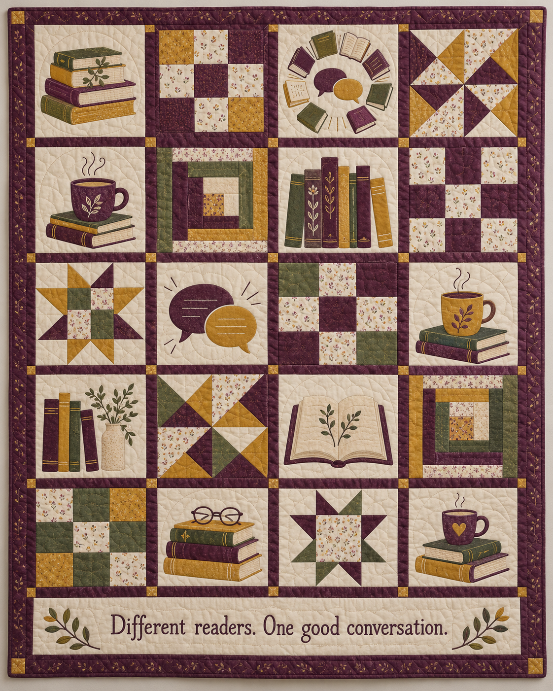 Pages & Conversation TD281026037 Quilt Blanket — original