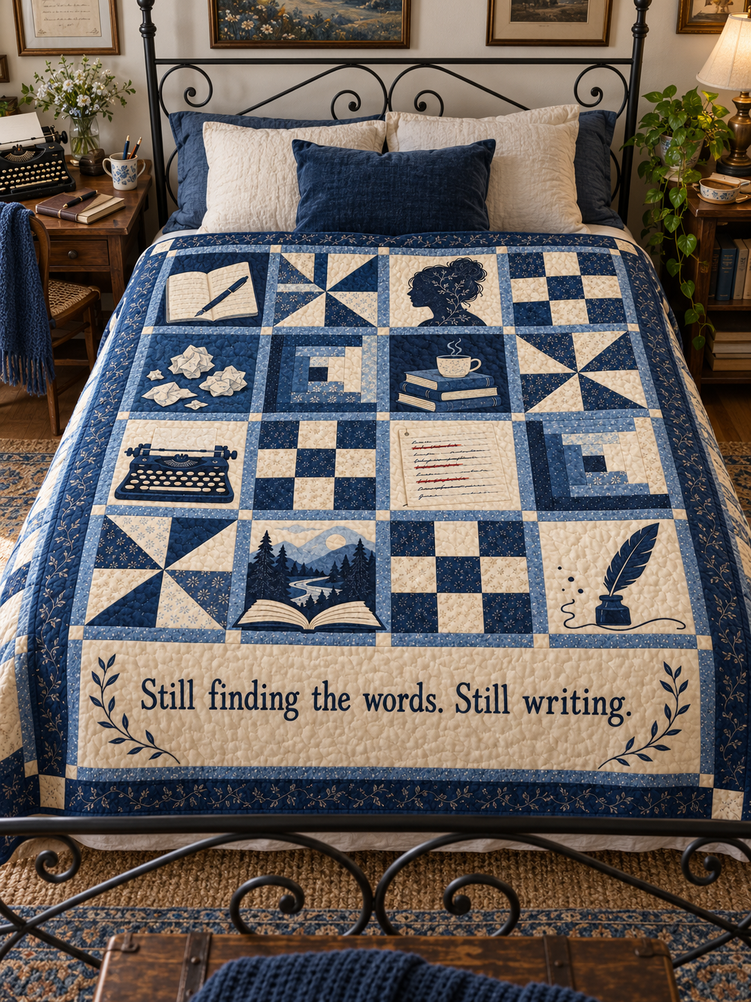 Finding the Words TD281026038 Quilt Blanket — bed